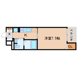 静岡駅 徒歩15分 4階の物件間取画像